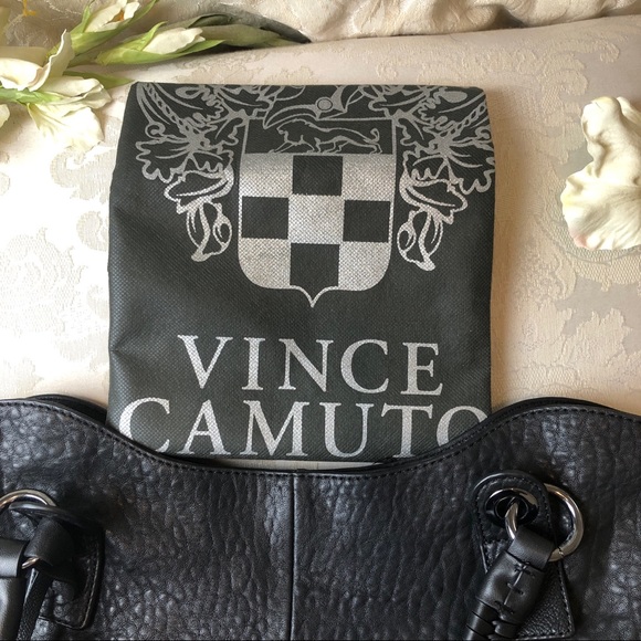 Vince Camuto Black Shoulder Bag Tote - Picture 11 of 16